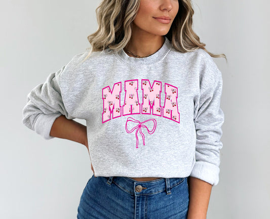 Coquette Mama Cherries Bow Sweatshirt