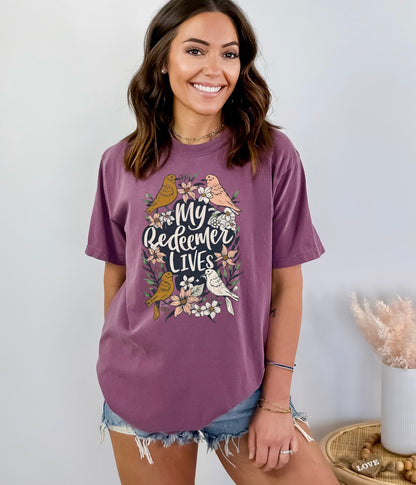 My Redeemer Lives Christian Easter Shirt