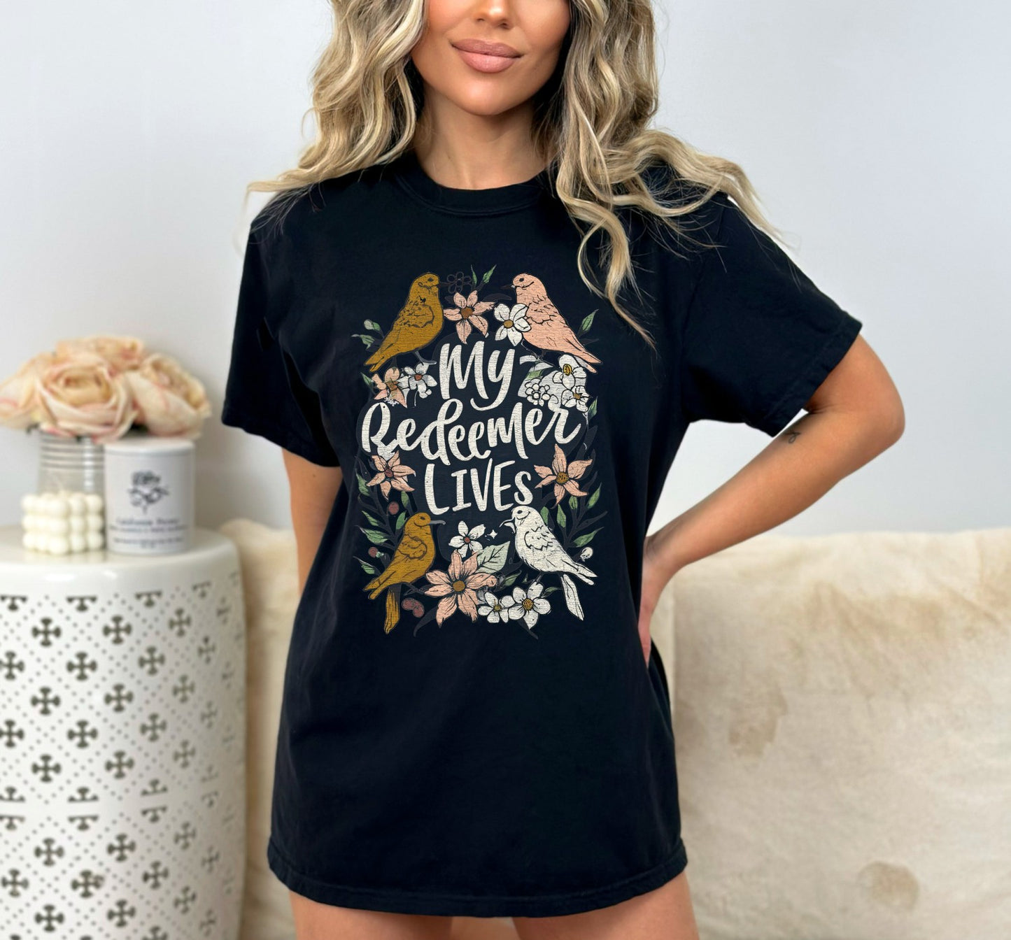 My Redeemer Lives Christian Easter Shirt