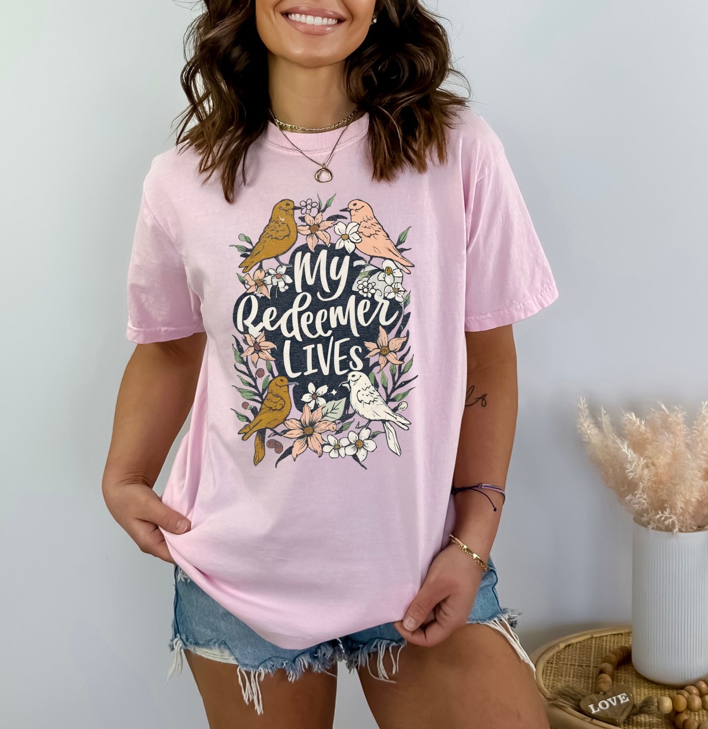 My Redeemer Lives Christian Easter Shirt