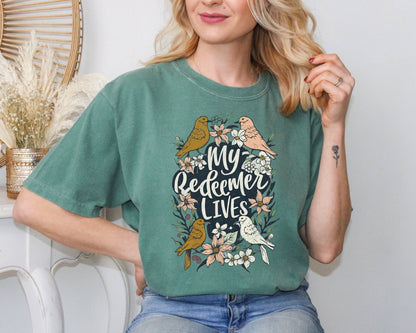 My Redeemer Lives Christian Easter Shirt