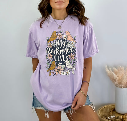 My Redeemer Lives Christian Easter Shirt