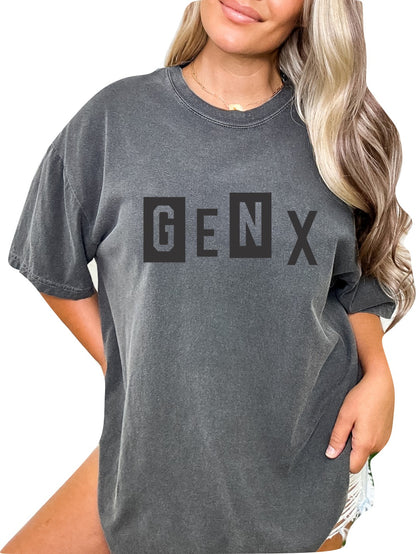 Generation X Block Colors Women's T-Shirt Raised on Hose Water and Neglect