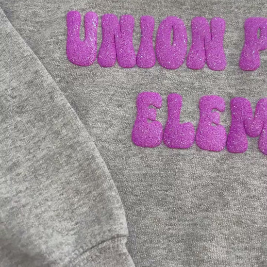 Custom Sweatshirt, Custom Team Name Sweatshirt, Puff Print, Embossed Print, Gift for Mom, School Spirit Sweatshirt, Mascot T-shirt