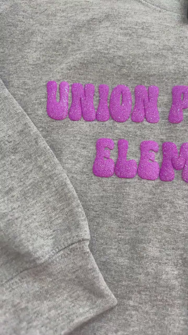Custom Sweatshirt, Custom Team Name Sweatshirt, Puff Print, Embossed Print, Gift for Mom, School Spirit Sweatshirt, Mascot T-shirt