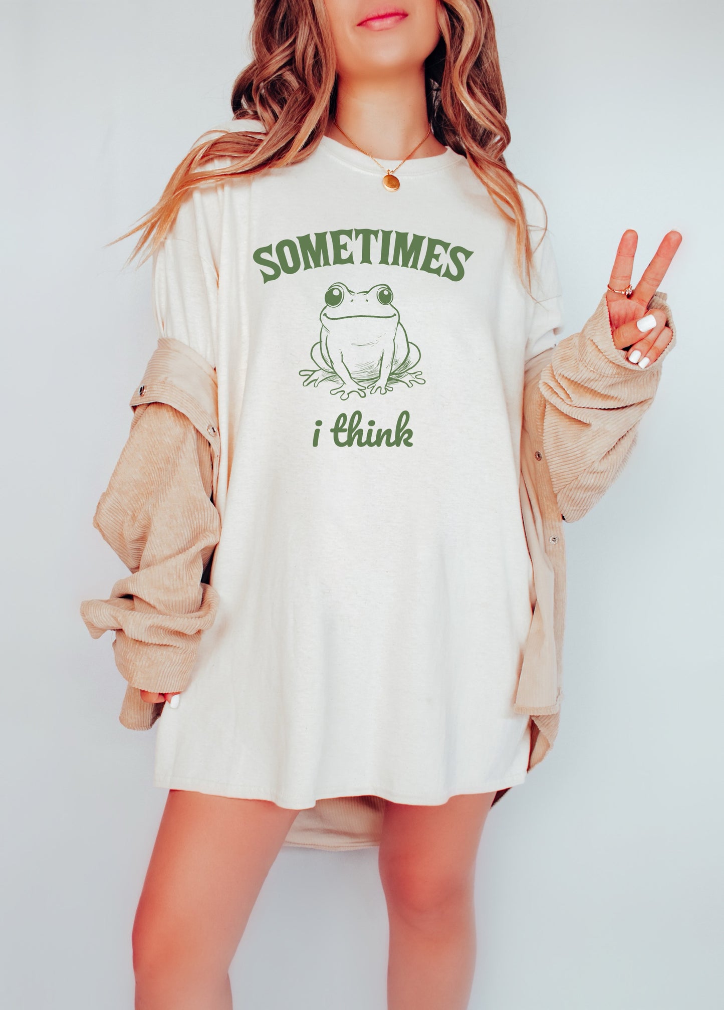 Sometimes I Think Funny Frog Shirt