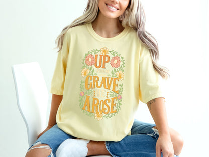 Up From the Grave He Arose Christian Easter Shirt