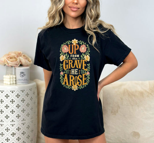 Up From the Grave He Arose Christian Easter Shirt