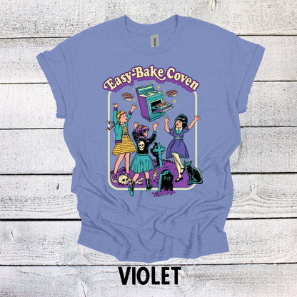 Vintage Easy Bake Coven Halloween Shirt - 90s Tee with Witchy Vibes and Purple Design