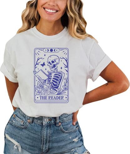 The Reader Tarot Card Book Shirt